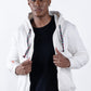 HOODIE CREMALLERA CREMA UNISEX SANARA MAÑANA - RESPIRAR