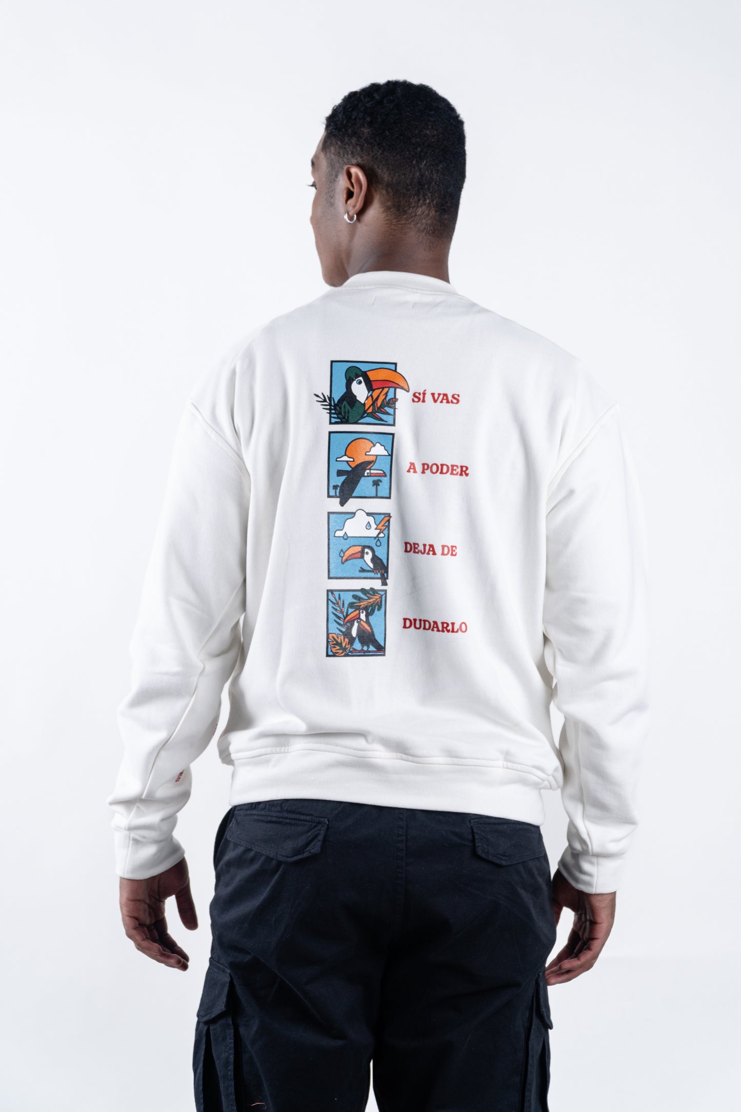 CREWNECK CREMA UNISEX SANARA MAÑANA - CONFIANZA