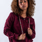 HOODIE UNISEX CREMALLERA ORÍGENES VINOTINTO