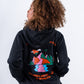 HOODIE NEGRO UNISEX SANARA MAÑANA - RESPIRAR