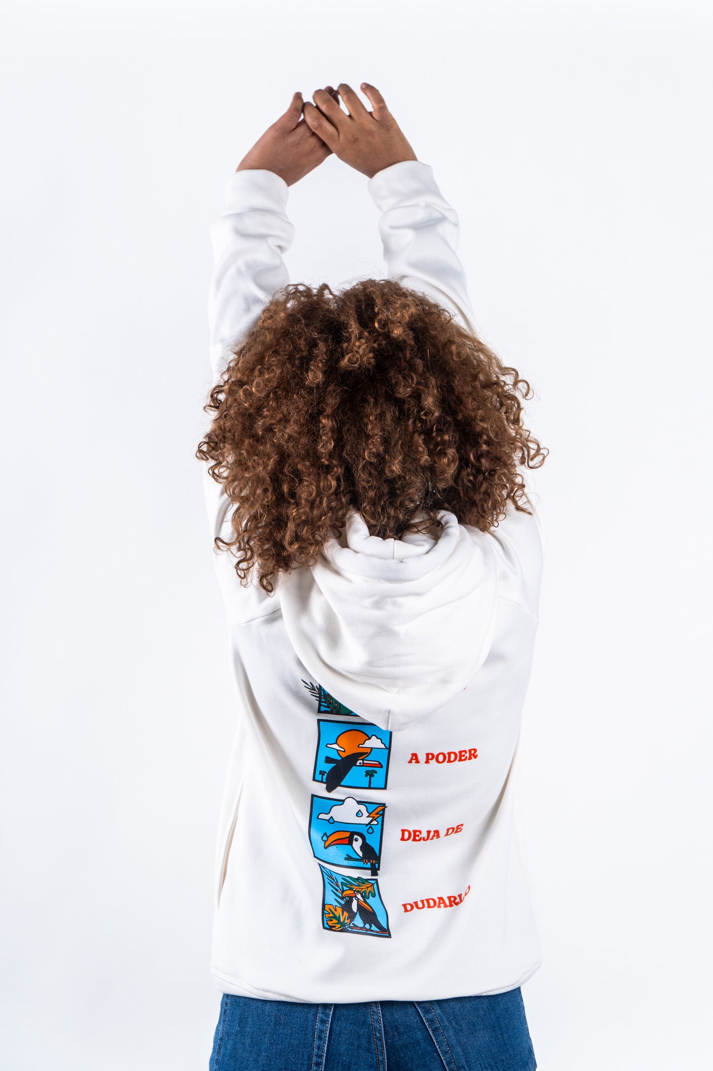 HOODIE CREMA UNISEX SANARA MAÑANA - CONFIANZA
