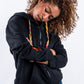 HOODIE CREMALLERA NEGRO UNISEX SANARA MAÑANA - DETALLES