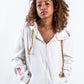 HOODIE CREMALLERA CREMA UNISEX SANARA MAÑANA - DETALLES