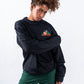 CREWNECK NEGRO UNISEX SANARA MAÑANA - RESPIRAR