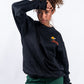 CREWNECK NEGRO UNISEX SANARA MAÑANA - CONFIANZA