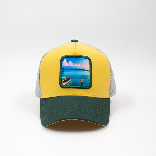 GORRA TRUCKER ESTO ES COLOMBIA SAN ANDRÉS - UNISEX FRENTE DURO