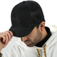 GORRA TRUCKER ORÍGENES NEGRO AL TONO - FRENTE DURO