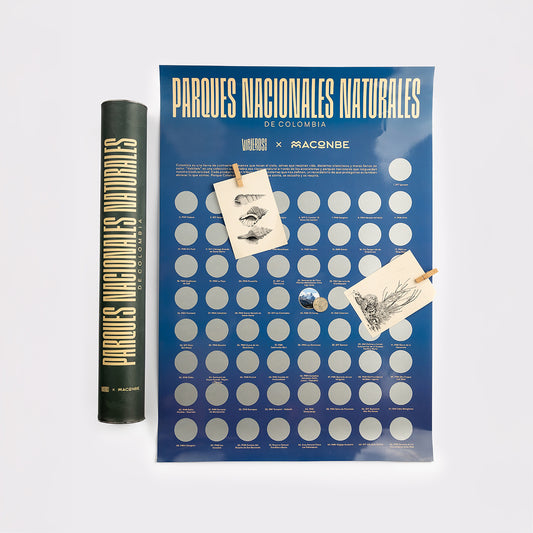 POSTER RASPABLE HABITATS - PARQUES NACIONALES NATURALES DE COLOMBIA