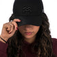 GORRA ORÍGENES NEGRO AL TONO - FRENTE DURO