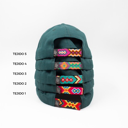 GORRA ORÍGENES VERDE BOTELLA - FRENTE DURO
