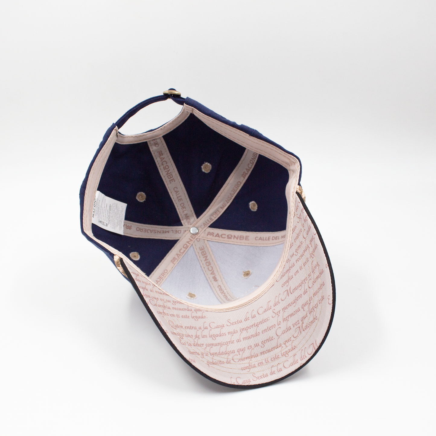 GORRA MENSAJEROS ESTAMPILLA AZUL - FRENTE DURO