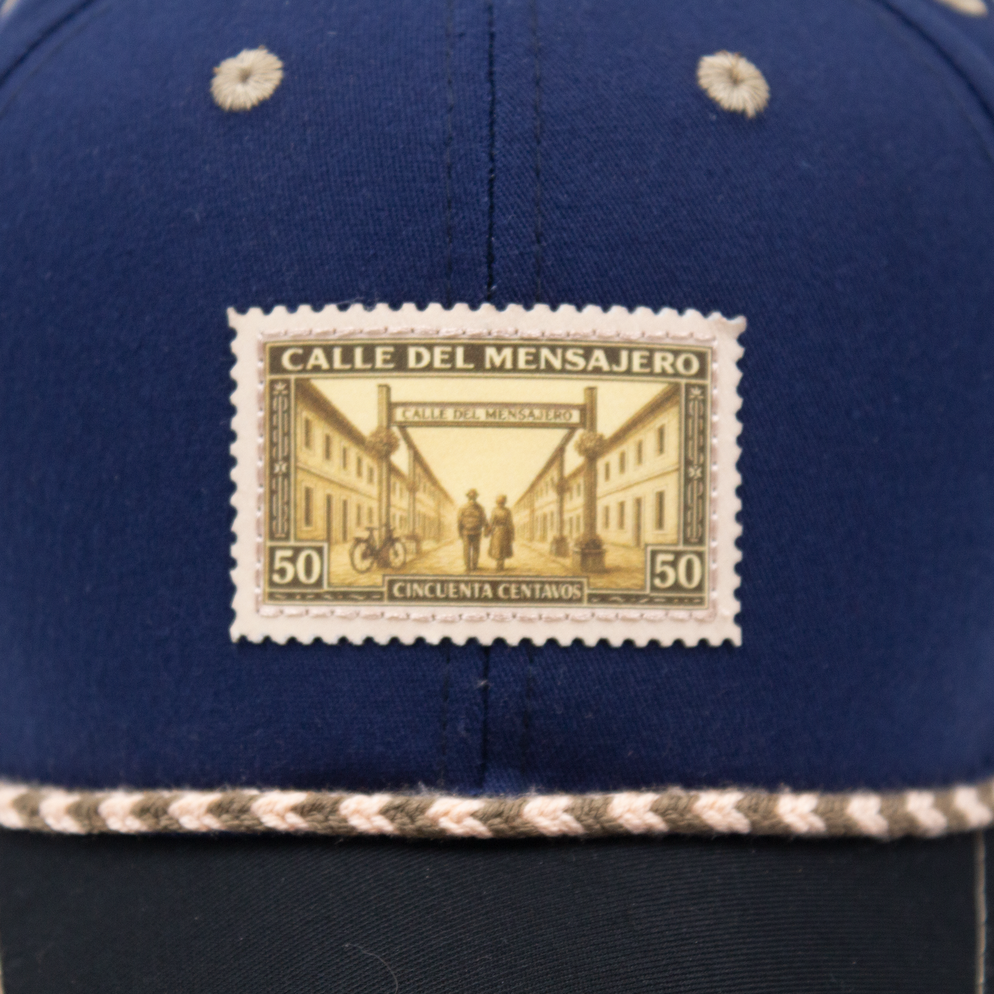 GORRA MENSAJEROS ESTAMPILLA AMARILLA - FRENTE DURO