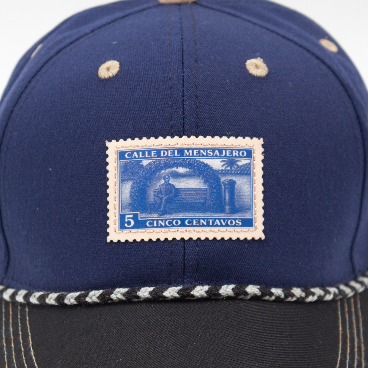 GORRA MENSAJEROS ESTAMPILLA AZUL - FRENTE DURO