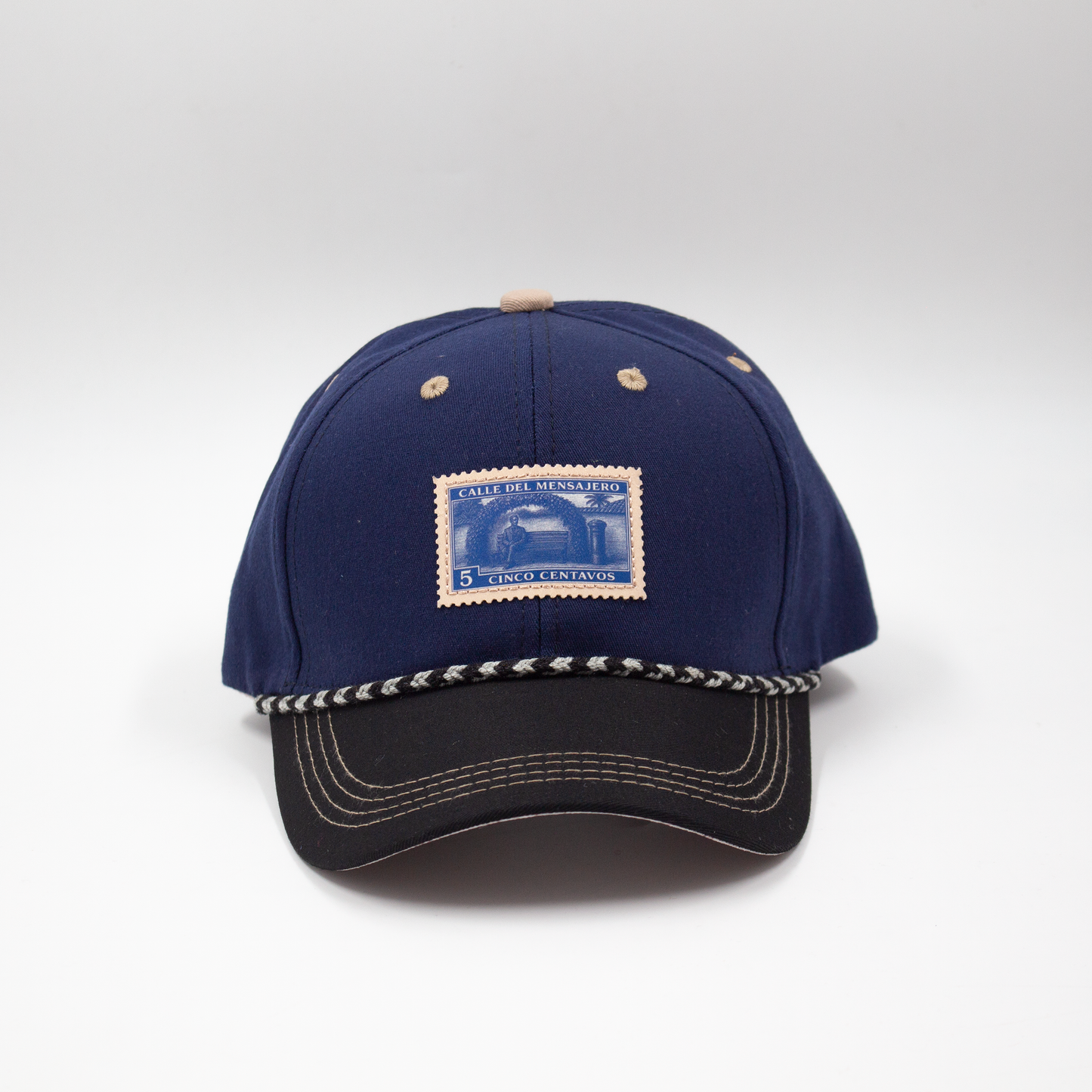 GORRA MENSAJEROS ESTAMPILLA AZUL - FRENTE DURO
