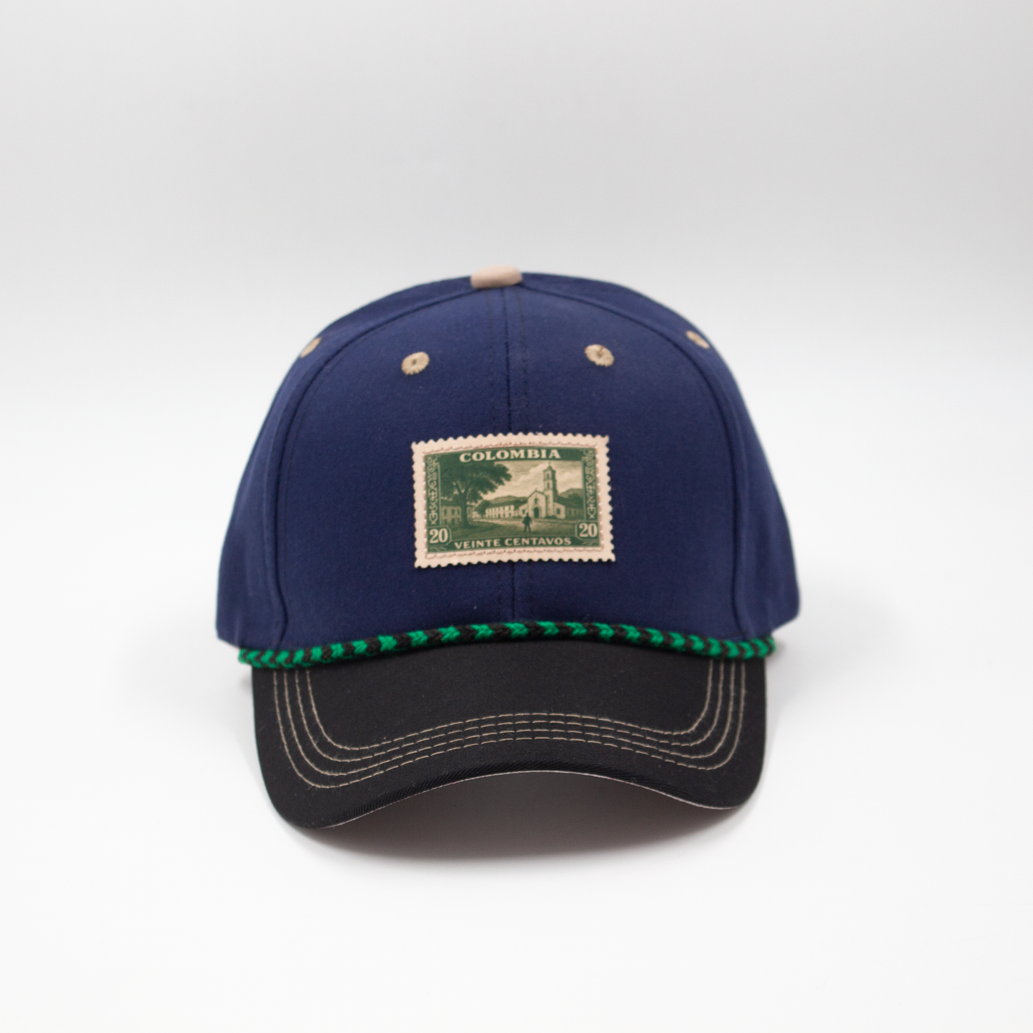 GORRA MENSAJEROS ESTAMPILLA VERDE - FRENTE DURO