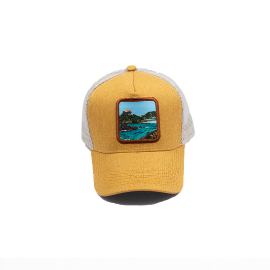 GORRA UNISEX TRUCKER ESTO ES COLOMBIA TAYRONA - FRENTE DURO