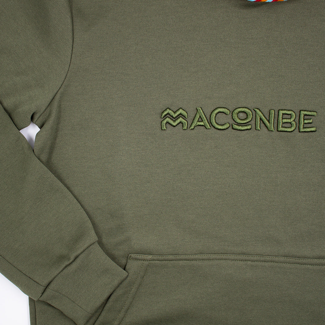 HOODIE UNISEX ORÍGENES VERDE MILITAR