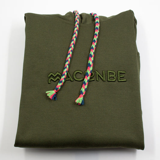 HOODIE UNISEX ORÍGENES VERDE MILITAR