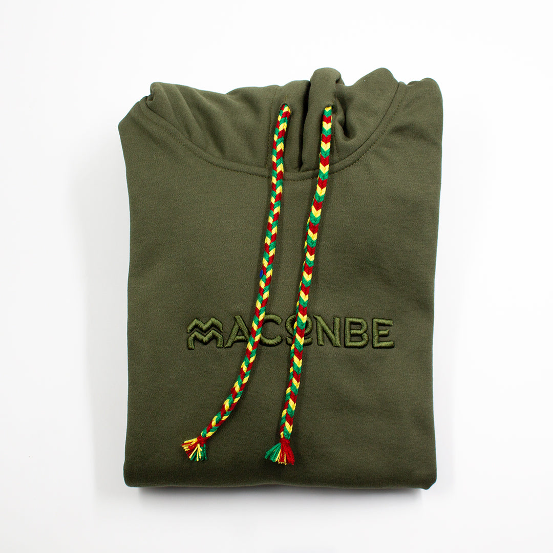 HOODIE UNISEX ORÍGENES VERDE MILITAR